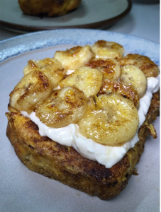 French toast plátano